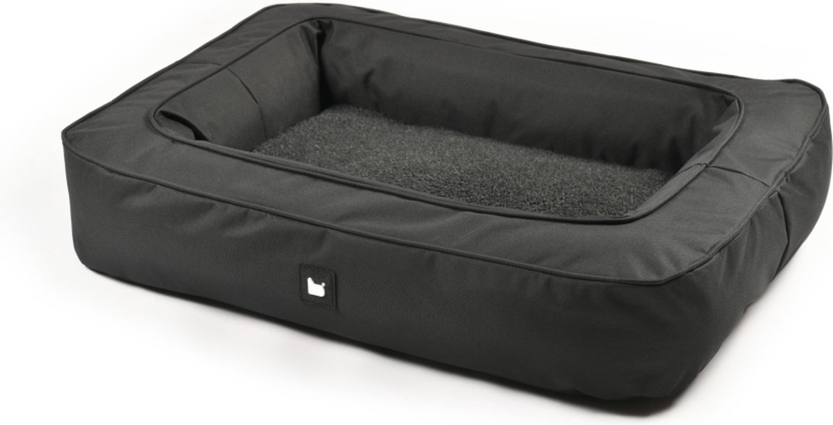 Extreme Lounging - b-dog luxury mighty - orthopedische hondenkussen - wasbaar met rits - uitneembaar kussen - 80x60x15cm - Zwart