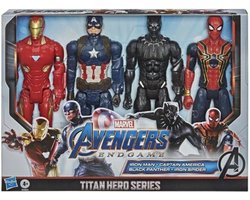 Marvel Avengers Titan Heroes - Iron Man, Captain America, Black Panther, Iron Spider