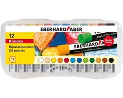 Eberhard Faber oliepastelkrijt - 11mm - 12 stuks - assorti - EF-522013