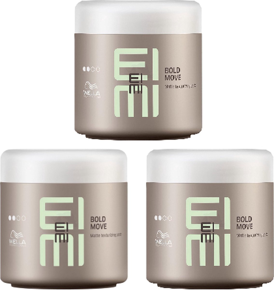 Wella Professionals - EIMI Bold Move - Matte Texturizing Paste - 3 x 150ML