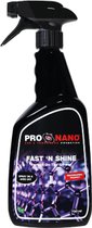 ProNano | ProNano Fast N' Shine 750ml | Nano Technologie | Ontworpen voor maandelijks gebruik om uw voertuig in topconditie te houden. Het heeft hydrofobe eigenschappen die oppervlakken hoge glans geven en een diepe glans op uw lak creëren