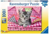 Ravensburger puzzel Lief Katje - Legpuzzel - 100XXL stukjes