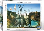 Puzzle Eurographes Cygnes reflétant des éléphants - Salvador Dalí - 1000 pièces