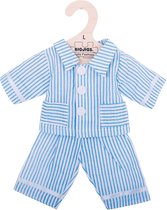 Bigjigs Poppenkleding blauwe pyjama voor een Bigjigs pop van 35 cm