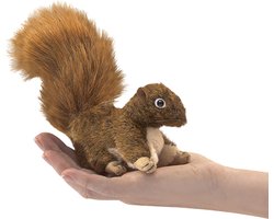 Folkmanis Mini Eichhörnchen, rot / Mini Red Squirrel