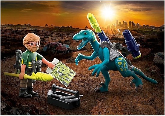 Playmobil Dino Rise 71265 Bébé spinosaure et Combattant, Dinosaure