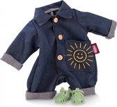Vêtements de poupée Götz combinaison en denim avec sandales vertes pour poupée bébé de 30-33cm
