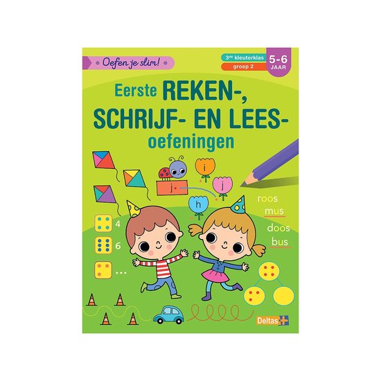 Deltas Eerste reken schrijf en leesoefeningen - cover