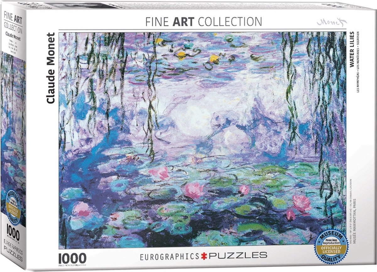 Waterlilies - Claude Monet Puzzel (1000 stukjes)
