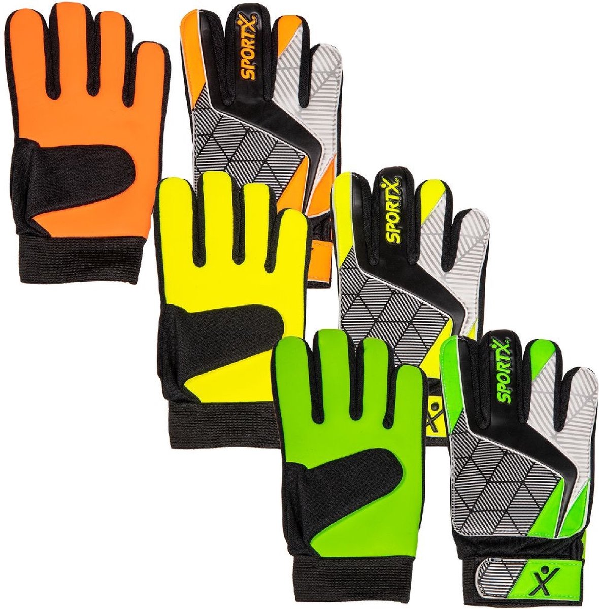 SportX Keeperhandschoenen maat 5 ass.
