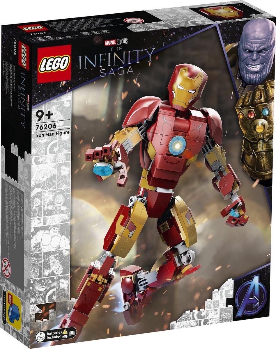 LEGO Marvel Iron Man Figuur - 76206 - LEGO