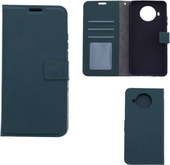 Étui LuxeBass adapté pour Xiaomi Mi 10T Lite - Étui livre avec fentes pour cartes - Étui de téléphone vert - étui de téléphone - étuis de téléphone