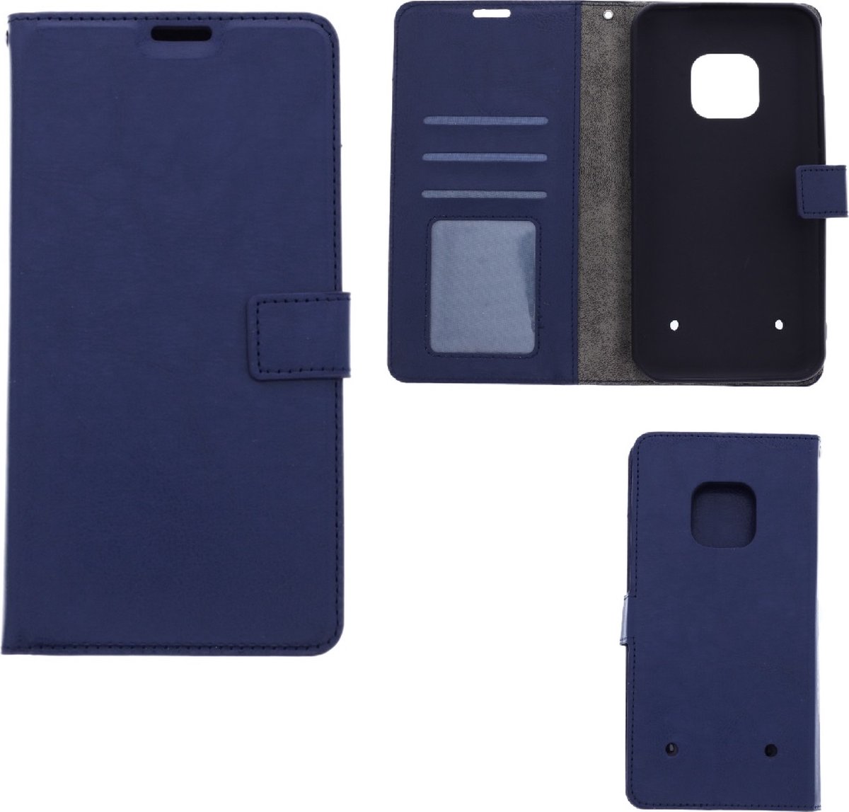 LuxeBass Hoesje geschikt voor Nokia XR20 - Boekhoesje met kaartvakken - Blauw gsm hoesje - telefoonhoes - telefoonhoesjes