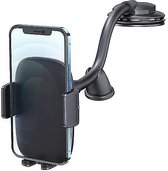 DrPhone V5 Autohouder met Zwanenhals – Flexibel & Stabiel - Zuignap Dashboard/Voorruit– One-touch ontgrendelingsknop - 360 graden draaibaar – Geschikt voor 4.7-7.2 inch Smartphones
