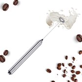 CJX Retail - mousseur à lait - mousseur à lait manuel - mousseur à lait électrique - outil de cuisine - acier inoxydable - multifonctionnel