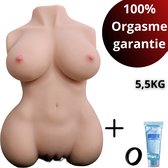 Sexpop - 5,5 KG - Masturbator Voor Man - Levensechte Sekspop - Sex Toys Voor Mannen - Incl Cockring, Glijmiddel & Cleaning sticks