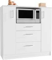 VCM Küchenschrank Schublade Unterschrank Küche Küchenmöbel Mikrowelle Esilo