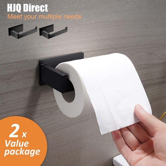 Porte-papier toilette adhésif, 2 pièces, support de papier toilette en  acier... | bol.com