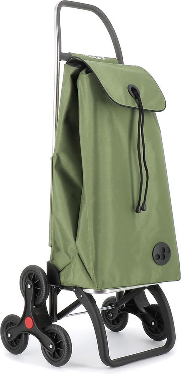 Rolser Boodschappentrolley Trappenstijger I-Max MF 6 Wheels - Kaki