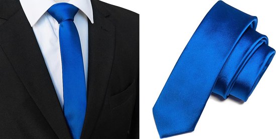 Cravate Sorprese - Blue Royal - Uni - Étroit - 5 cm - Cravattes pour homme