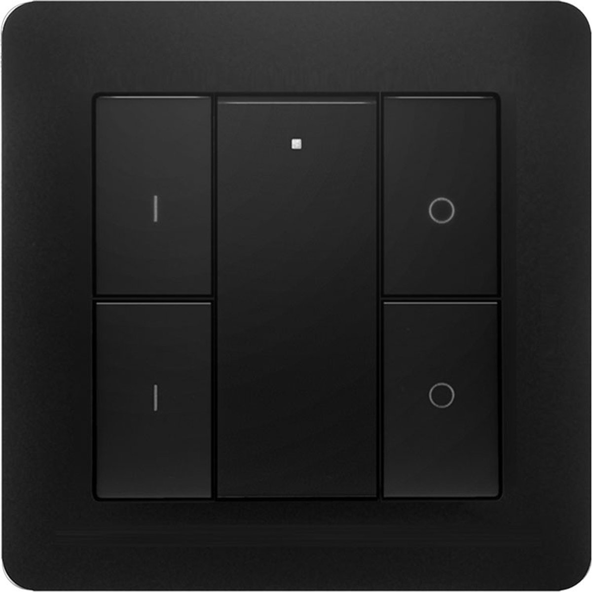 Zigbee interrupteur mural sans fil noir 2 zones - Incl. batterie