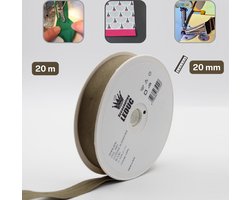 Accessoires Leduc Katoenen Biaisband 20/8/8 – 20 Meter – Kakibruin 5591 – Made in Italy