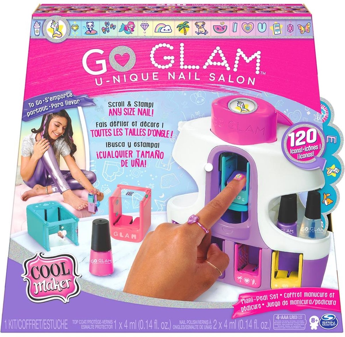 SPIN MASTER Maquillage - Cool Maker - Recharges Go Glam U-Nique Nail salon  pas cher 