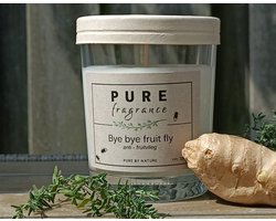 Pure Fragrance - Geurkaars in glas - Bye bye fruit fly - anti fruit vlieg