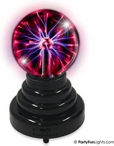 PartyFunLights - Globe plasma avec effets lumineux - réagit au toucher - fonctionne sur USB et piles - hauteur 14 cm