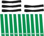 MDsport - Flagfootball flags - Volledig klittenband - Set van 5 - Groen