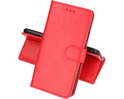Zakelijke Book Case Telefoonhoesje - Portemonnee Hoesje - Geschikt voor de Google Pixel 7A - Rood