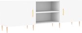 vidaXL Meuble TV - Meuble TV - Meuble TV - Meuble de rangement - Meuble TV 150x30x50 cm Bois d'ingénierie Blanc