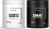 Body & Fit Vitamine D3 & ZMA - Multivitamines - Complément Alimentaire - Vitamines & Minéraux - 180 Capsules