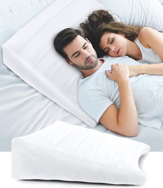 Oreiller compensé pour lit, oreiller anti-ronflement, dossier orthopédique,  oreiller