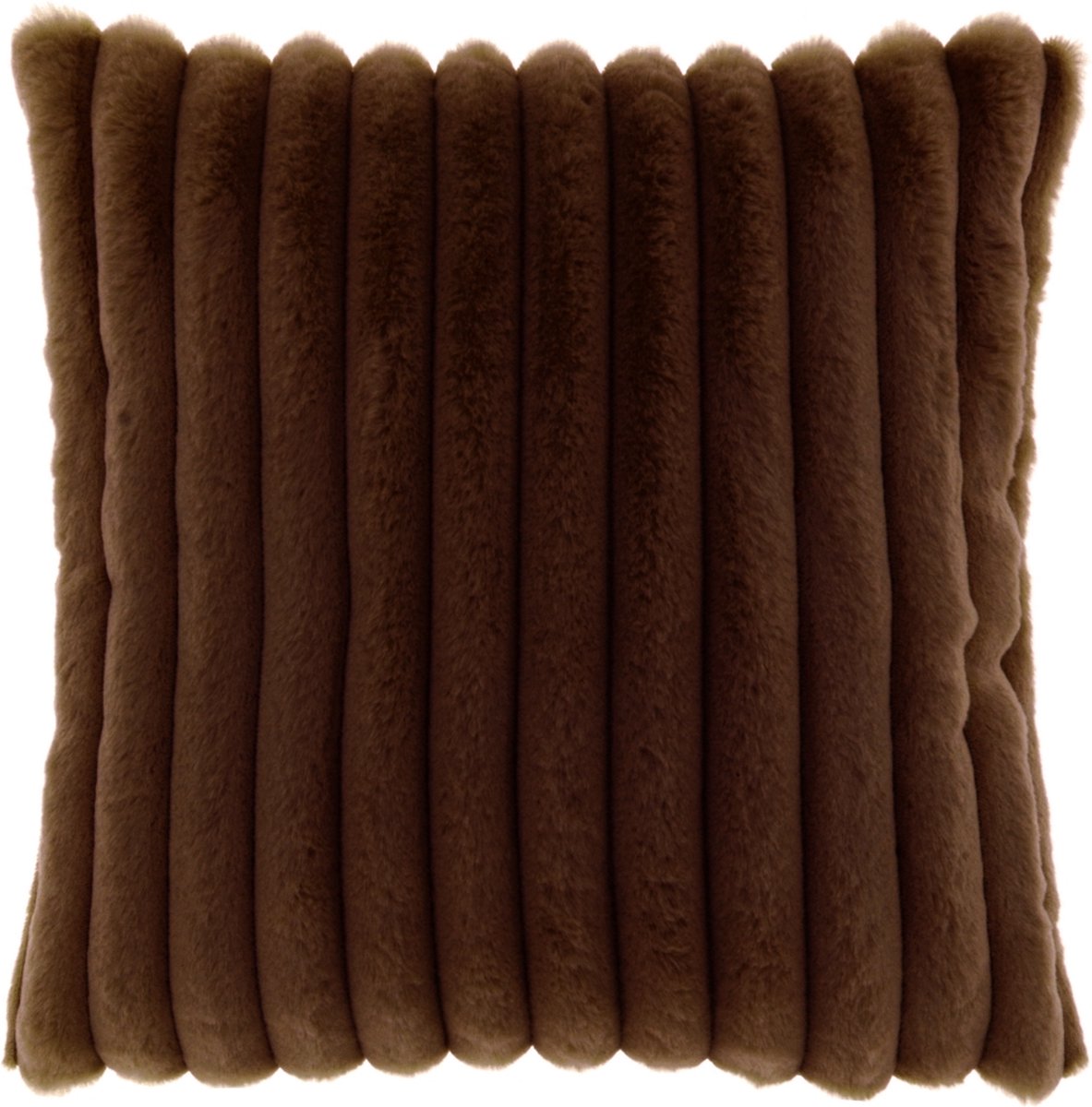 Unique Living Sierkussen Peppe - Polyester - Bruin - 45 x 45 x 0 cm (BxHxD)