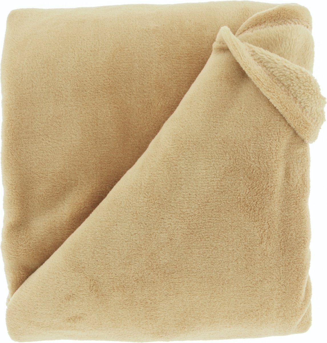 Unique Living Plaid Justin - Zachte Fleece Woondeken - Latte 150x200cm