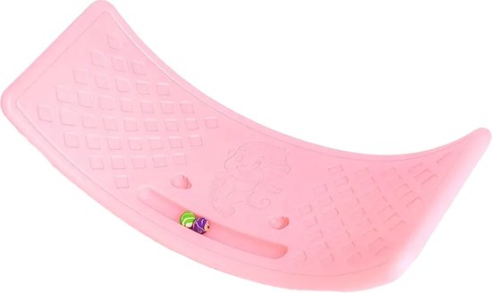 Mini Balance board roze - wobbel peuter balansbord - balans speelgoed - motoriek ontwikkelen balanceboard - multifunctioneel balance board - klimmen, rollen, glijden en balanceren - balanceer speelgoed - motorisch speelgoed