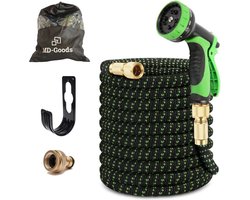 MD-Goods ® Super Sterk Uitrekbare Tuinslang 10 Meter incl. Opbergtas, Koppelstukken, Sproeikop, Ophanghaak - Waterslang - Flexibel Elastisch