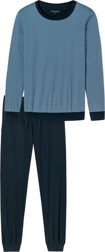 Schiesser pyjama bleu marine imprimé - 64