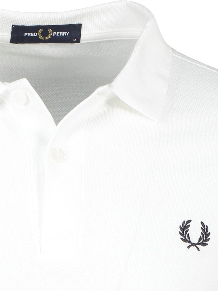 Fred Perry poloshirt lange mouw 50 Wit