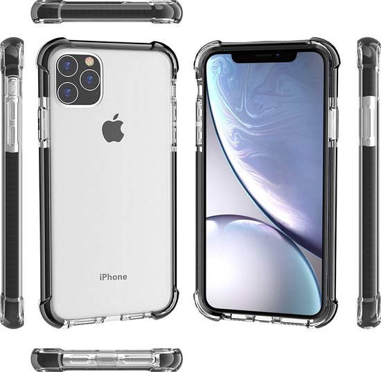 Coque antichoc ShieldCase pour Apple iPhone 12 Pro Max 6,7 pouces - noire