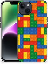 Hoesje Customize Geschikt voor iPhone 15 Leuk TPU Back Cover met Zwarte rand Blokken