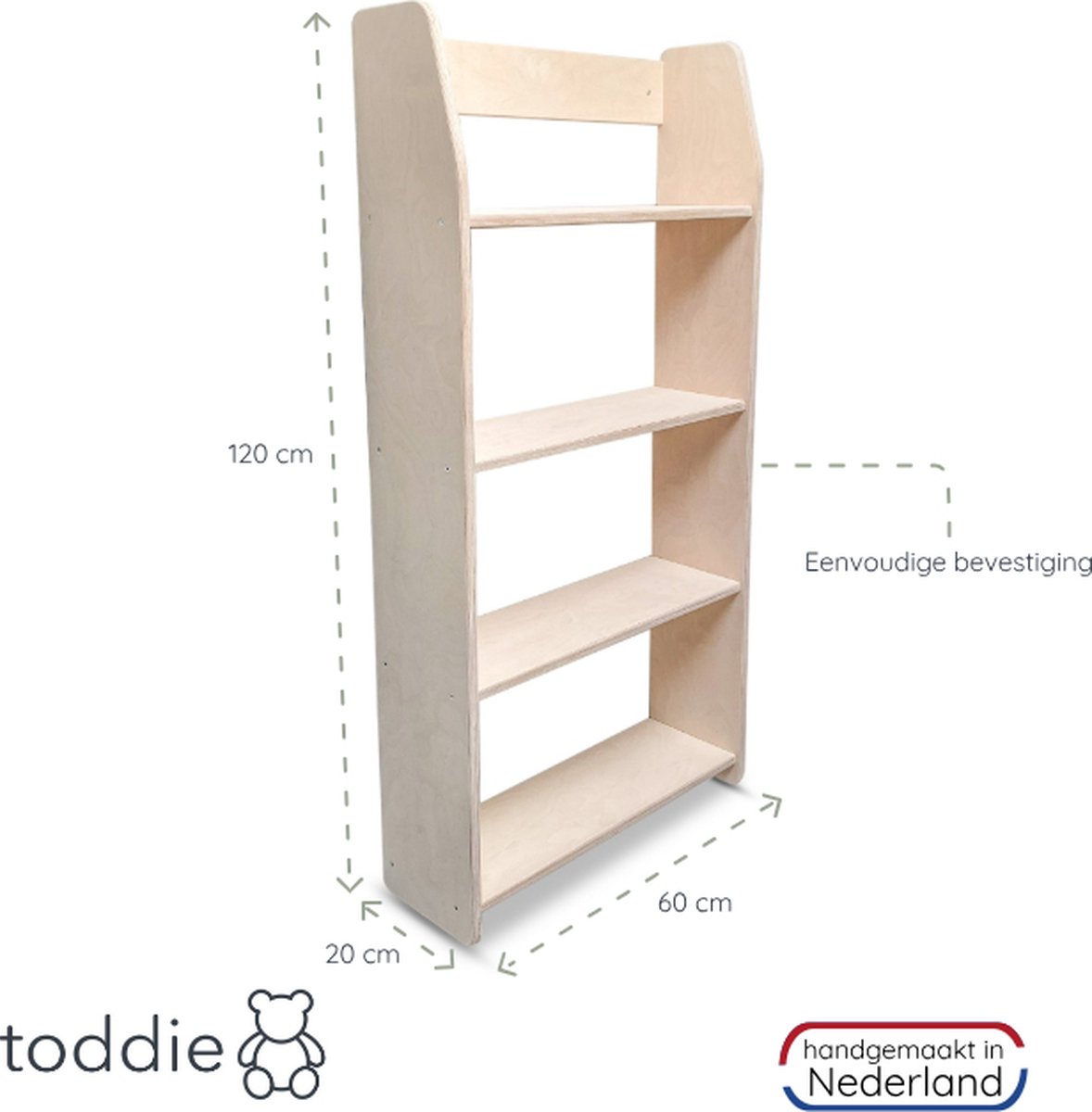 Montessori Boekenrek met Wandrek | Vivense België