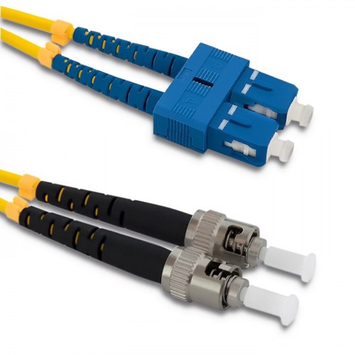 Qoltec 54060 InfiniBand en Glasvezelkabel 2 m SC ST Geel