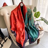XL_110*110 CM "Prachtige Satijnen Sjaal Omslagdoek - Mode en Kwaliteit in één Cadeauverpakking