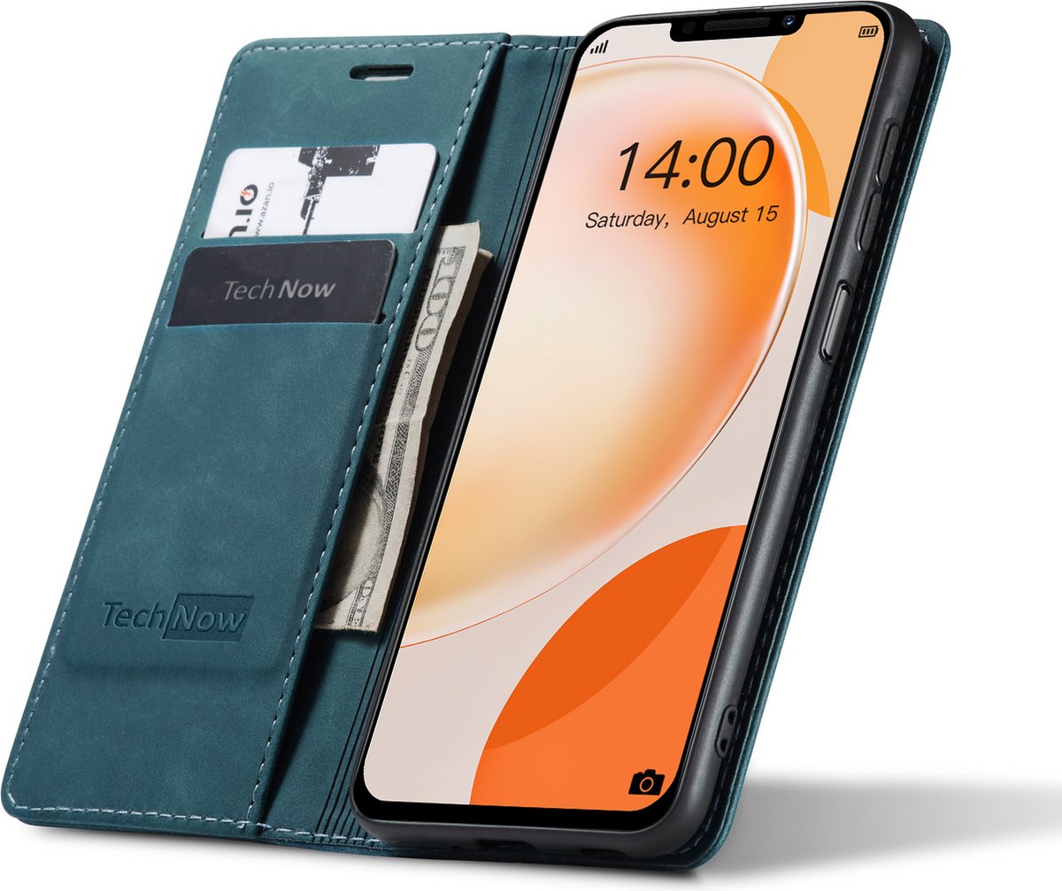 Hoesje geschikt voor Huawei Nova Y91 - Book Case Leer Slimline Blauw