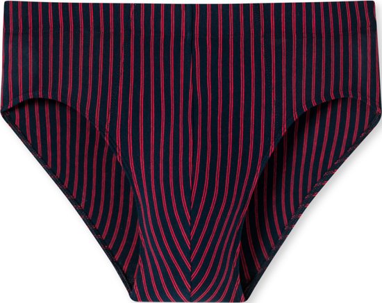 SCHIESSER 95/5 slip (lot de 1) - supermini homme coton bio rayé multicolore - Taille : L