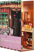 Tonecheer Book Nook: Japanese Grocery Store | Houten 3D-puzzel | Verlicht | Sensor | DIY-miniatuurhuis | TQ109