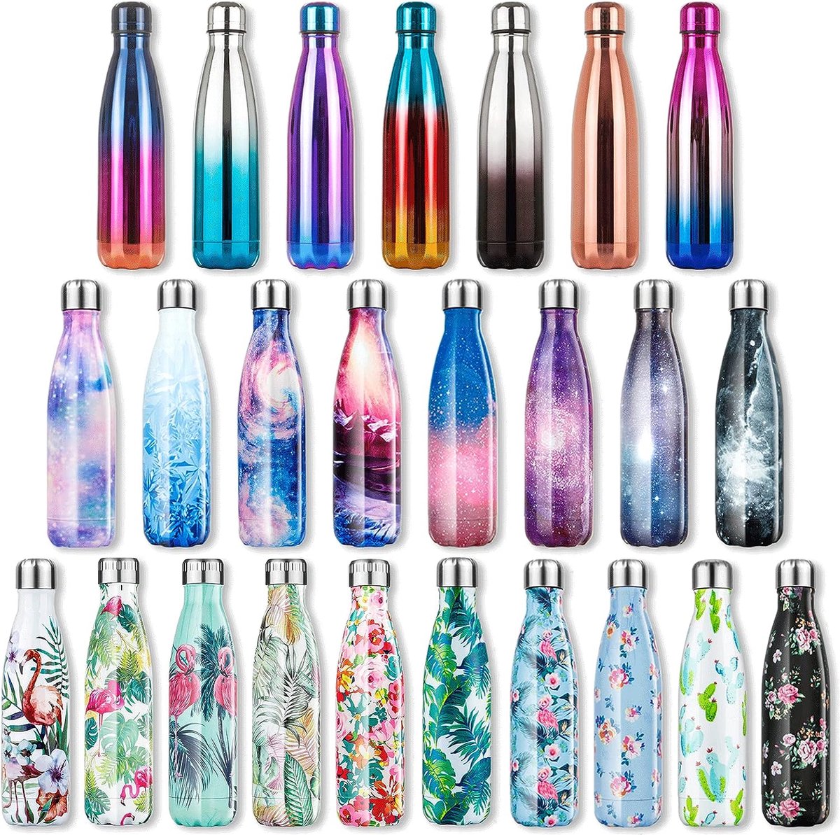 GreenOlly Ocean Bottle - duurzame waterfles van gerecycled plastic & RVS