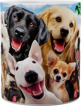 Honden Dogs Selfie - Mok 440 ml